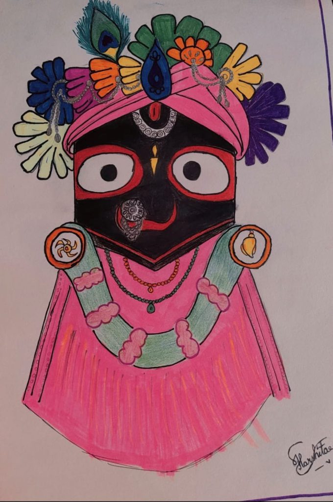 Handmade Lord Jagannath  Wall Art for Living Room & Puja Room