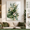 Premium Botanical Acrylic Wall Art | Modern Green Leaf Decor | 3MM Acrylic | No Drilling | Adhesive Tape Mounted | Ready to Hang