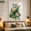 Premium Botanical Acrylic Wall Art | Modern Green Leaf Decor | 3MM Acrylic | No Drilling | Adhesive Tape Mounted | Ready to Hang