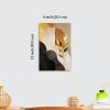 Premium Luxury Abstract Acrylic Wall Art | 10×14 Inch | Modern Gold & Black Design | Adhesive Tape Wall Mount | Living Room & Bedroom Décor