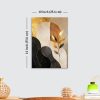 Premium Luxury Abstract Acrylic Wall Art | 10×14 Inch | Modern Gold & Black Design | Adhesive Tape Wall Mount | Living Room & Bedroom Décor