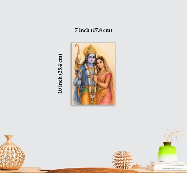 Title:

Premium Siya Ram Color Pencil Acrylic Wall Art | Lord Rama & Sita Devotional Wall Decor |  3MM Acrylic | No Drill Adhesive Mount